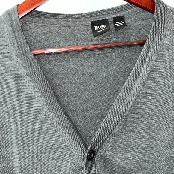 Hugo Boss 100% Wool Cardigan Sweater Size XXL slim fit. Very Good Used condition - Picture 4 of 16
